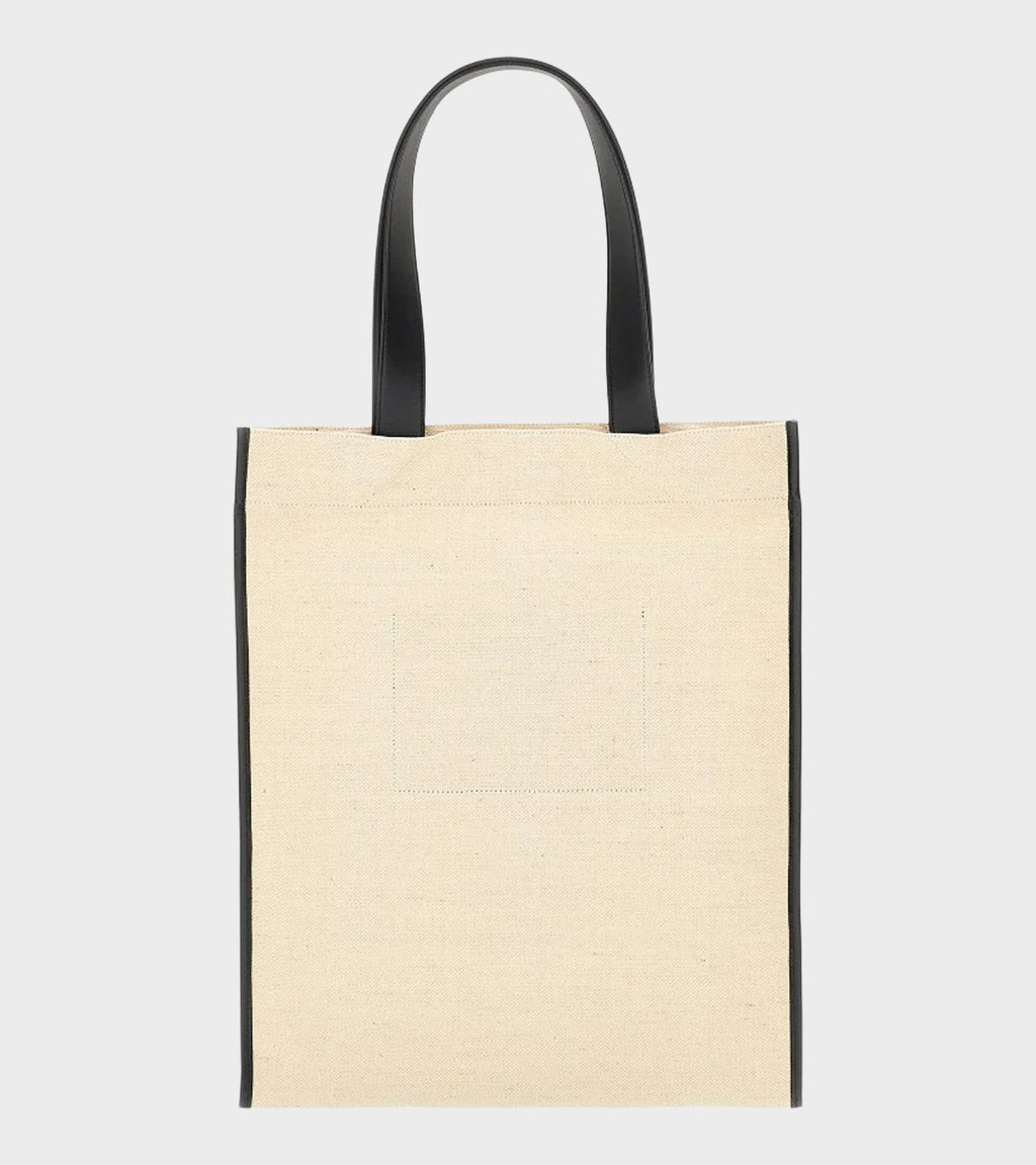 Border Book Tote Bag Natural