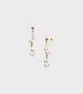 Pearly Drop Earring White