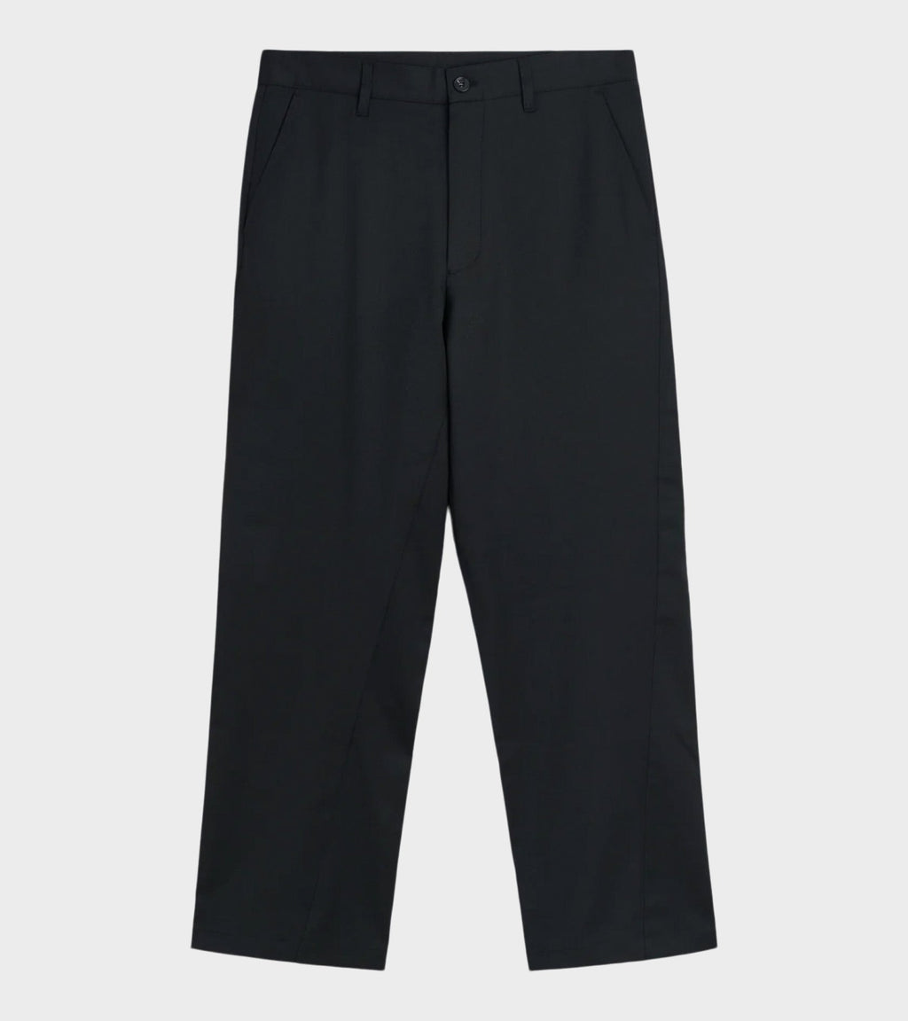 Wide Twist Trousers Black