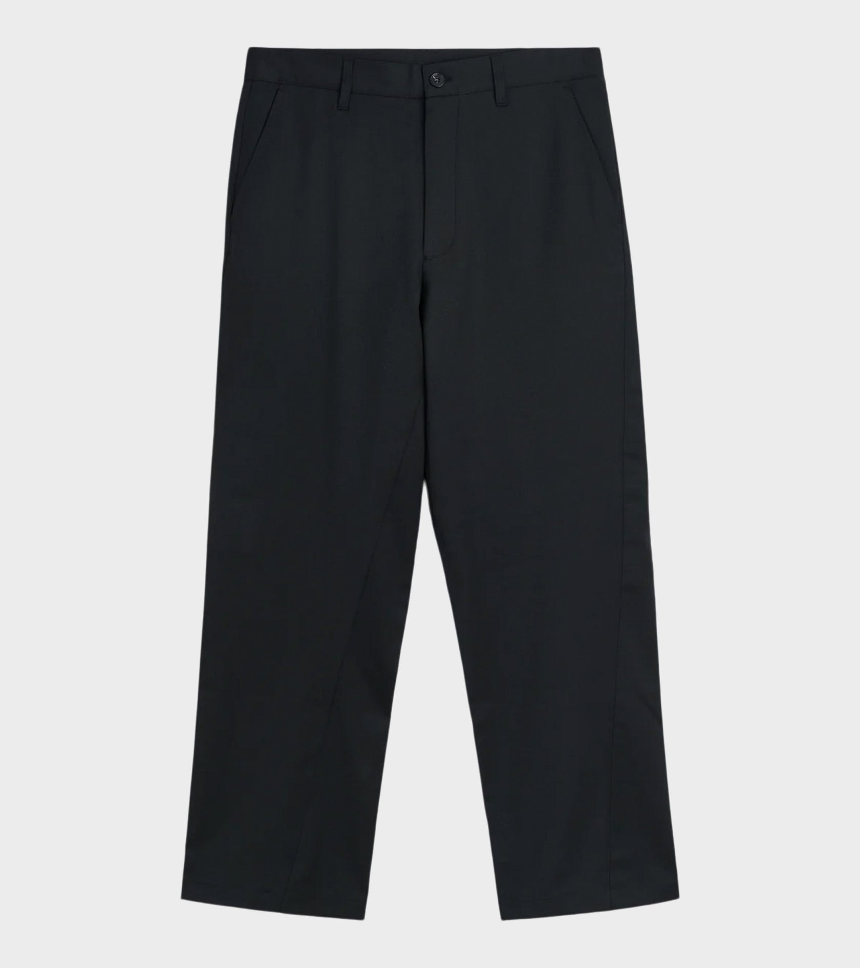 Wide Twist Trousers Black