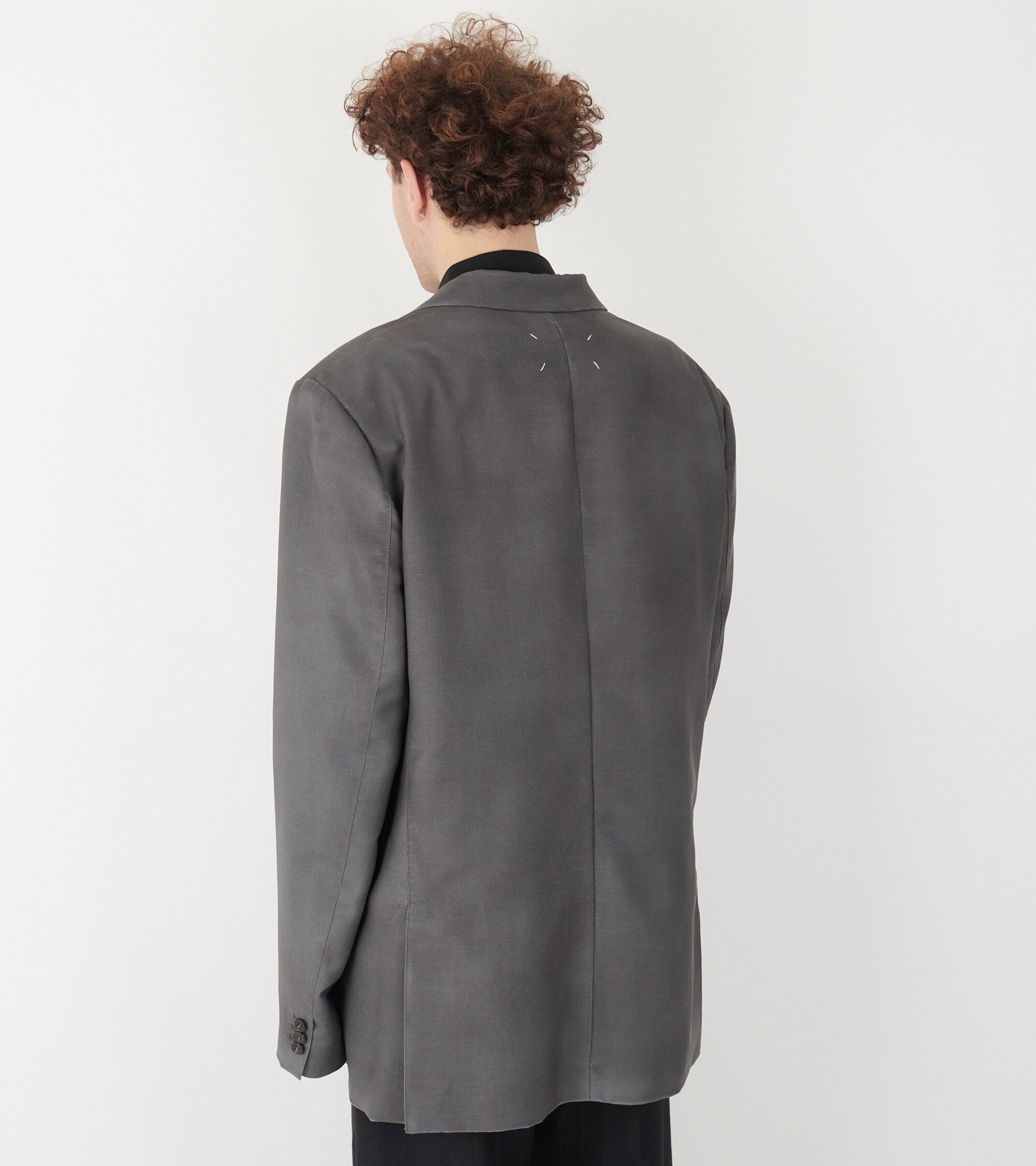 Mohair Wool Suit Jacket Dark Avion