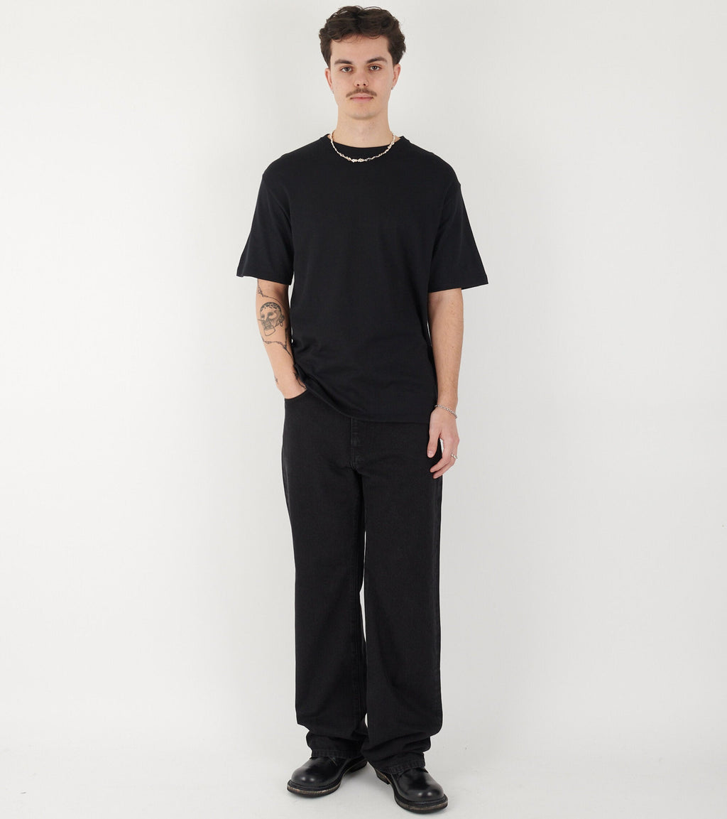 Loopwheel Coolmax Jersey Tee Black