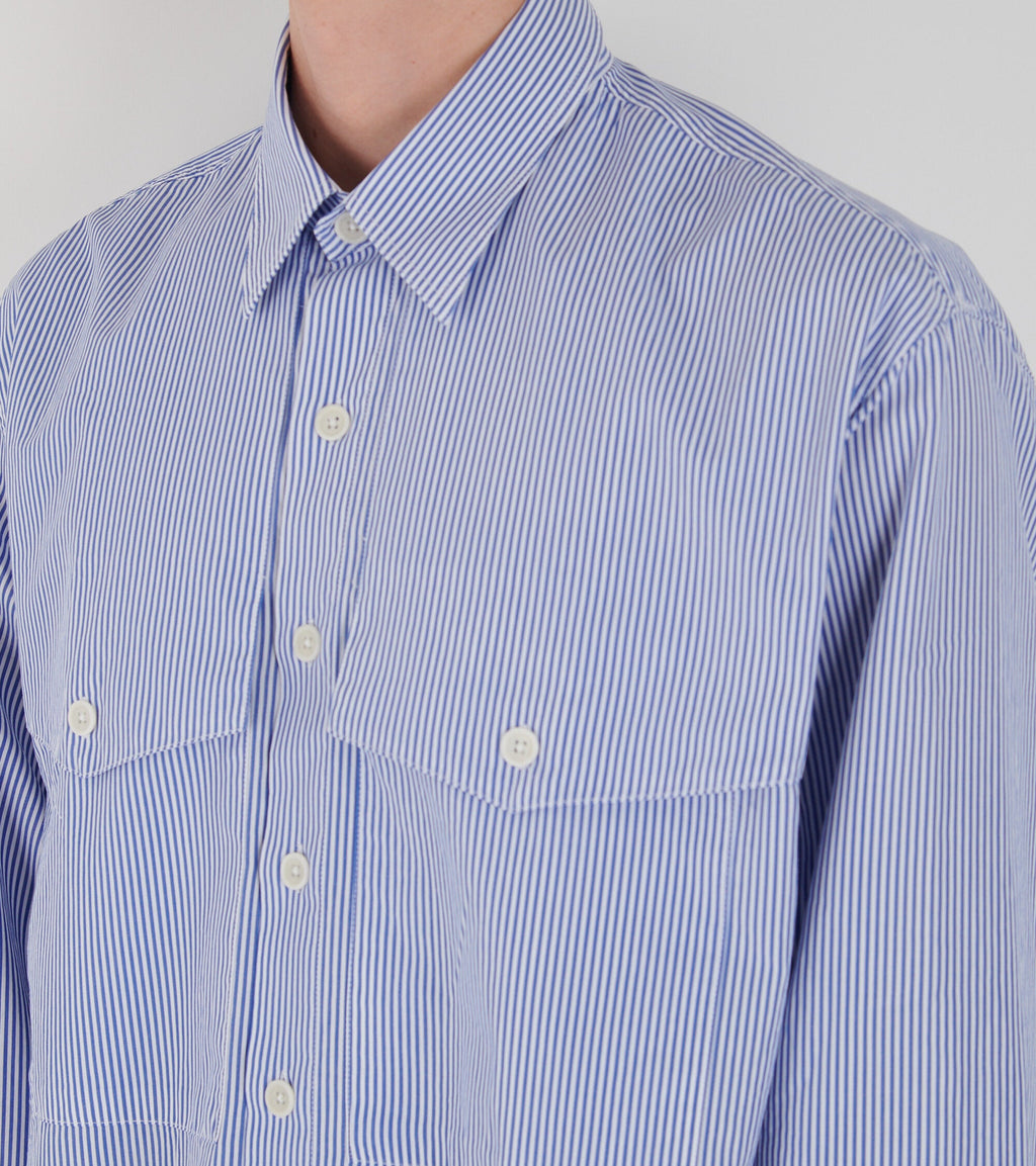 Dr. X Adams Note Shirt Blue Stripe