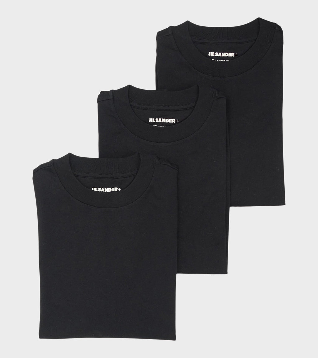 3-Pack LS T-shirt Set Black
