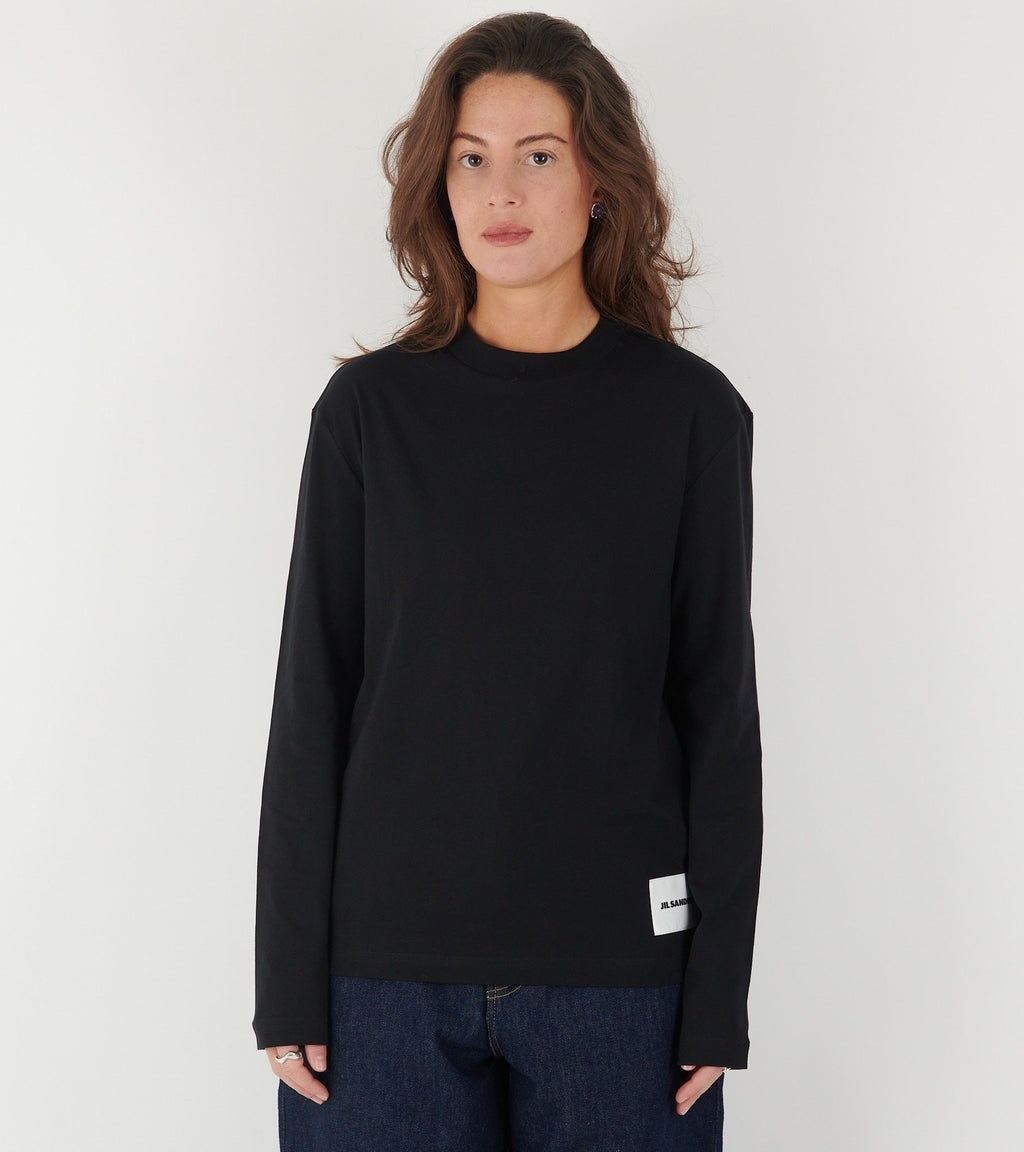 3-Pack LS T-shirt Set Black