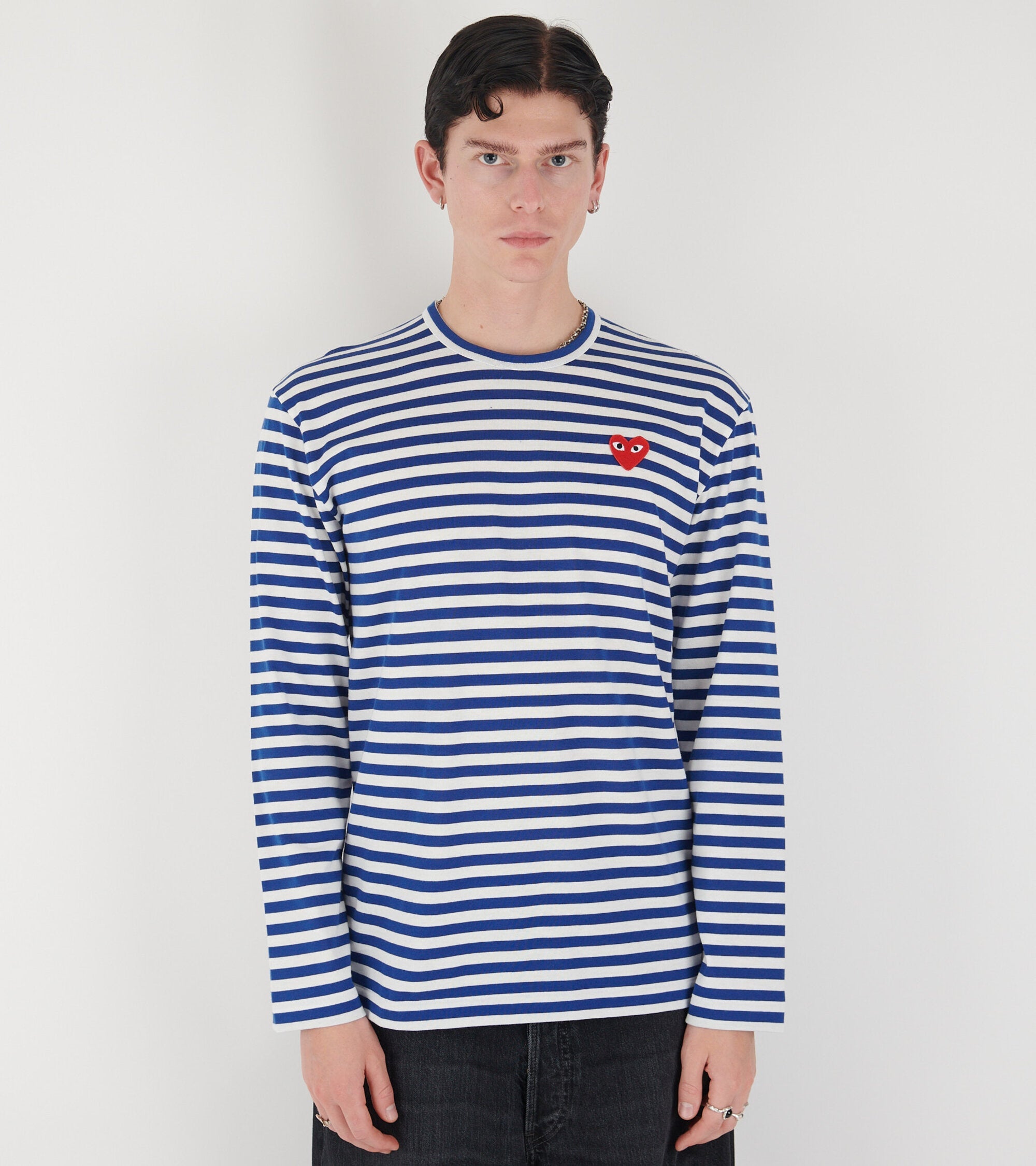 U Striped LS T-shirt Blue