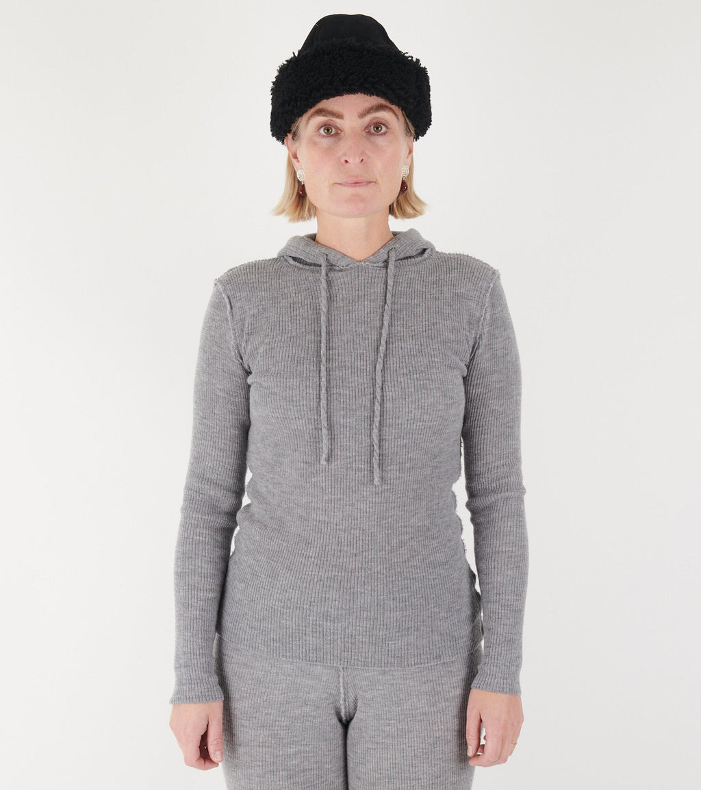 Brim Hoodie Light Grey