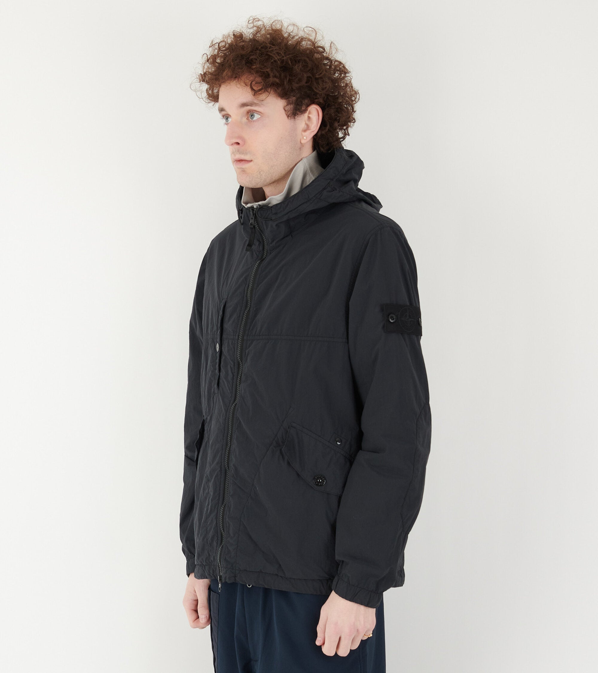 Ghost Nylon Smerigliato Jacket Black
