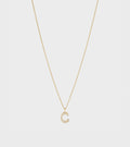 Simple C Necklace Gold