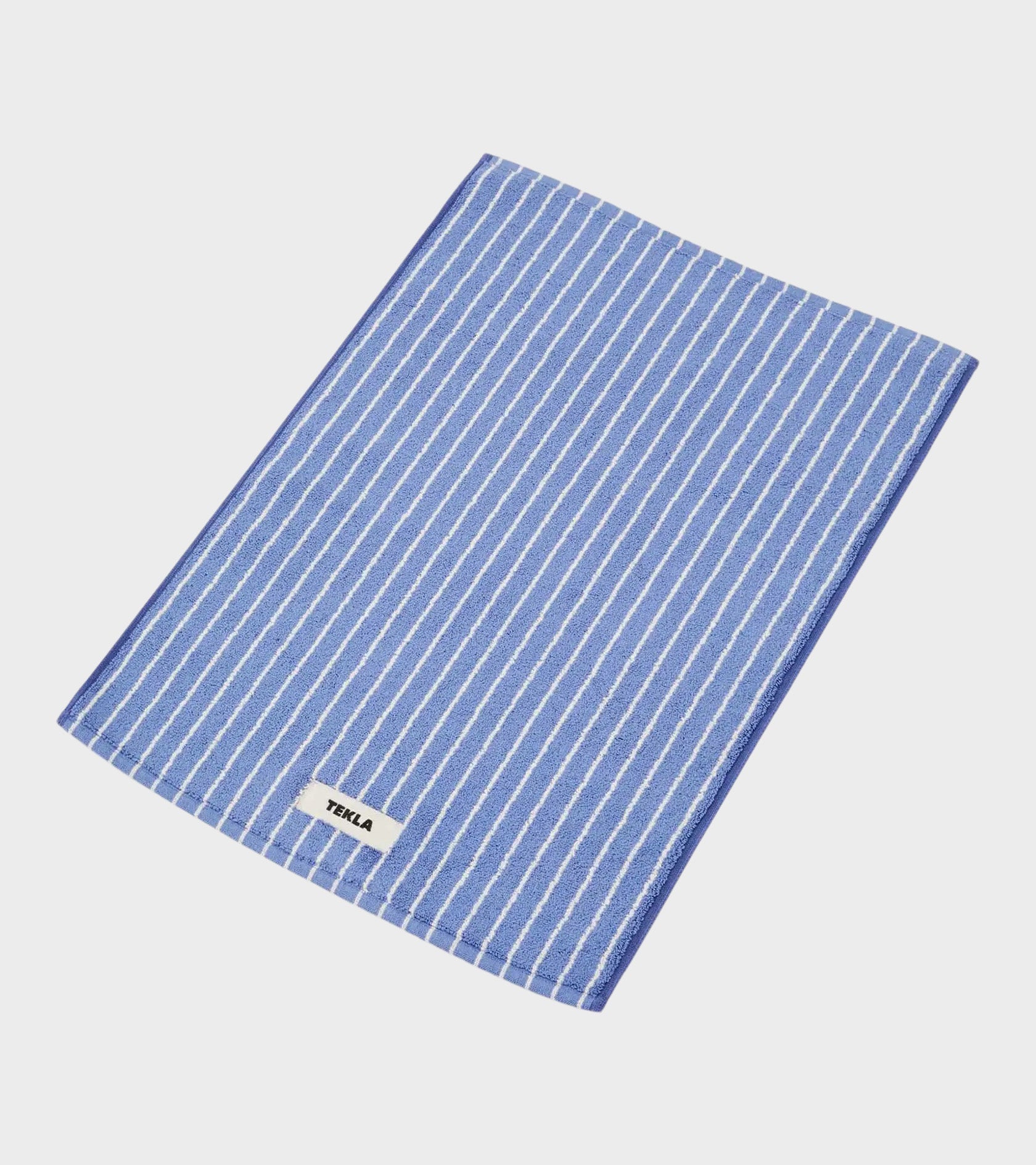 Bath Mat 50x70 Clear Blue Stripes