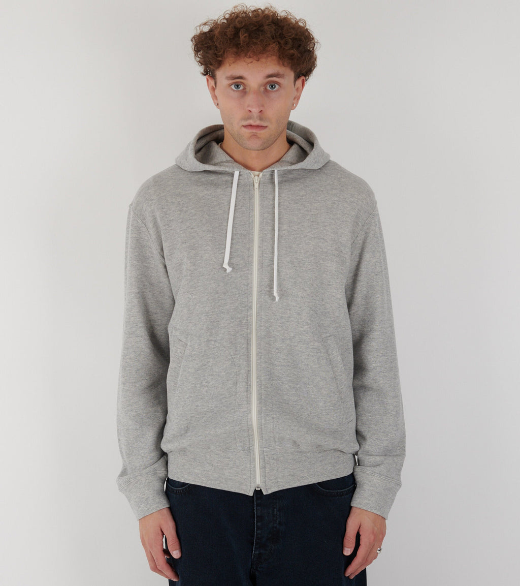 U Backside Red Heart Hoodie Grey