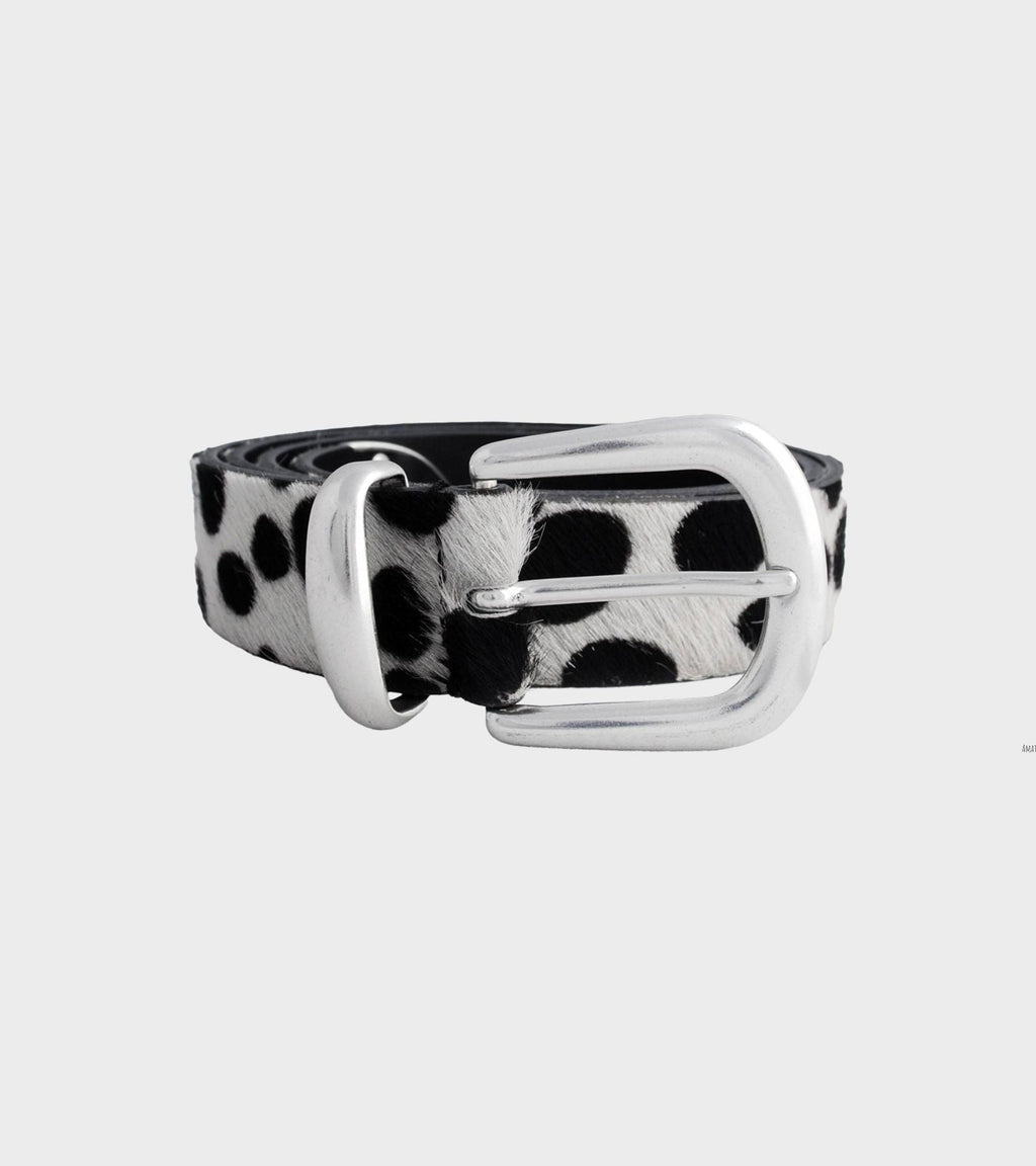 Dr. X Adams M2428 Dalmatian Belt White/Black
