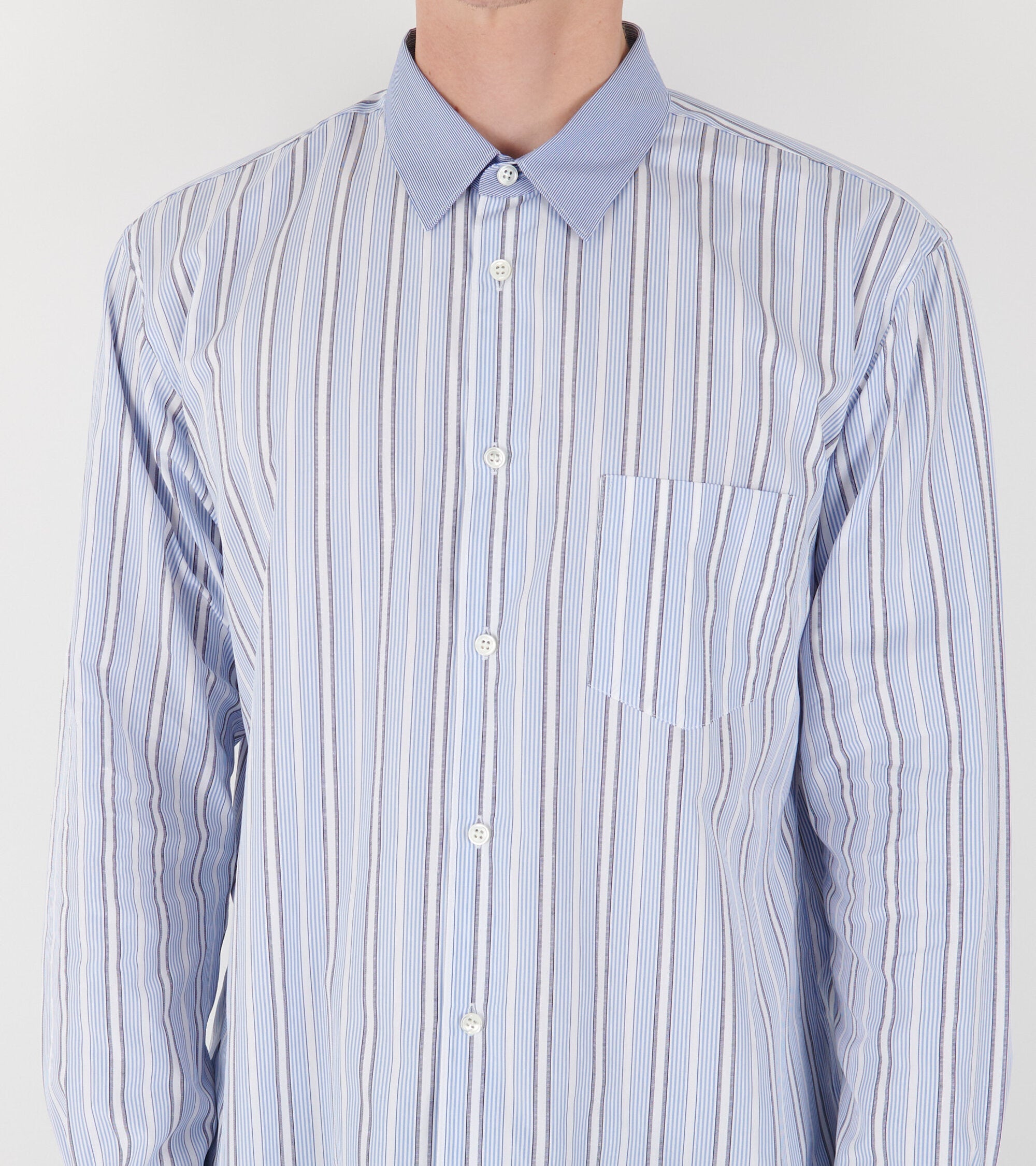 Striped Shirt Blue Mix