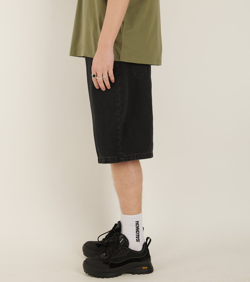 Landon Shorts Stone Washed Black