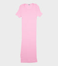 101 Short Sleeve John Rib Dress Bubblegum Pink