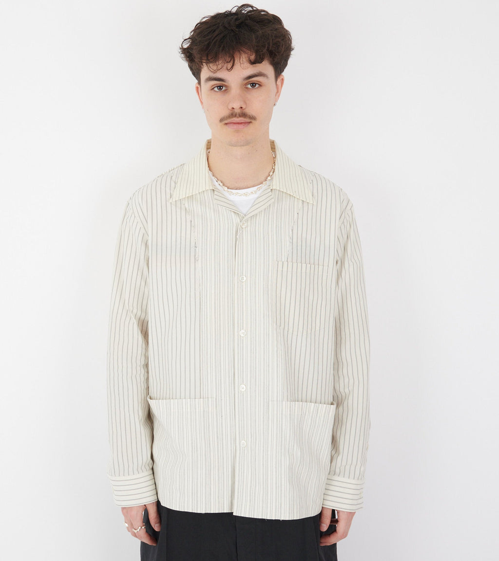 Striped Shirt Ecru