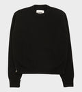 Pure Wool Zip Knit Black