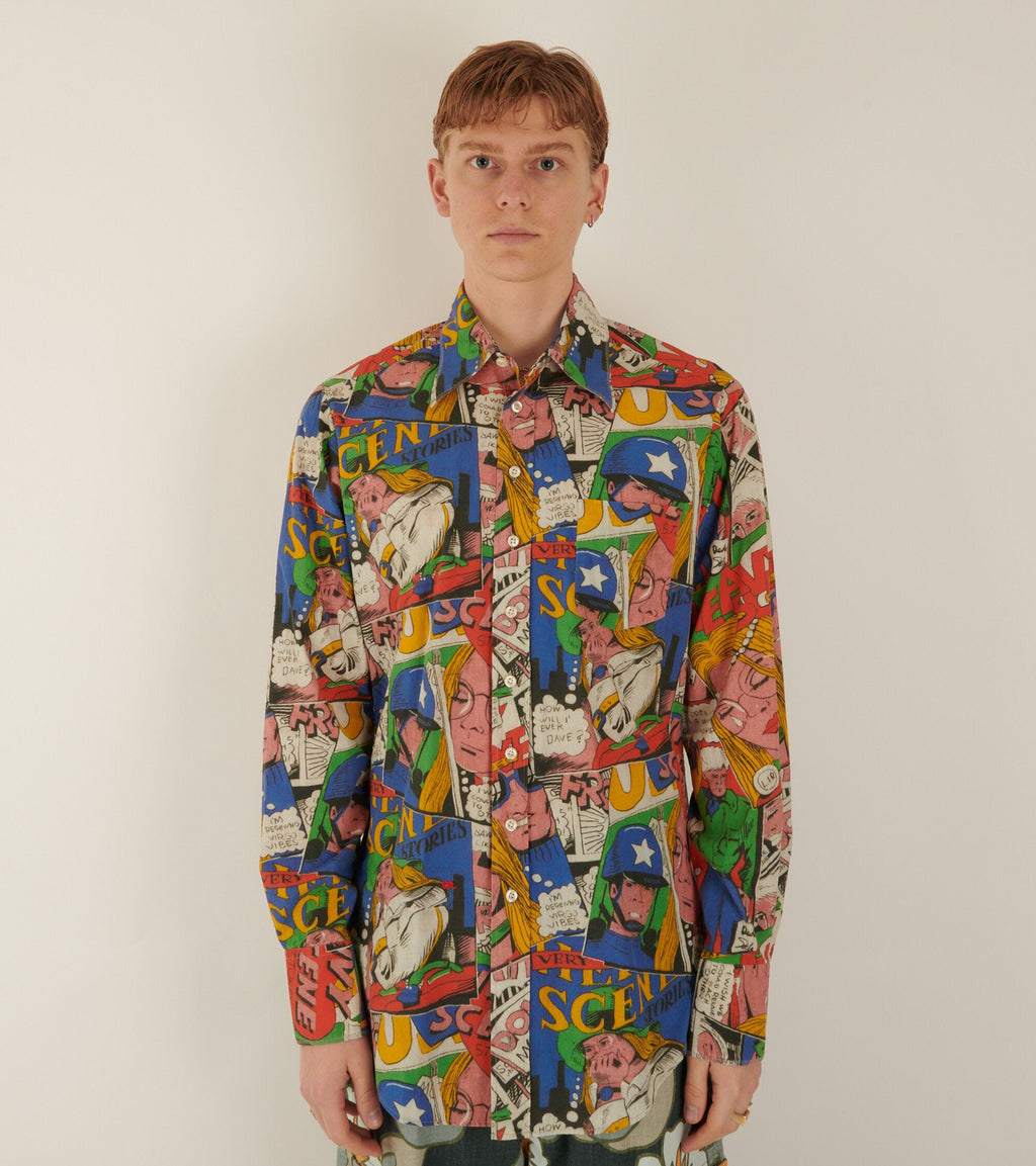 Printed Shirt Comic Book
