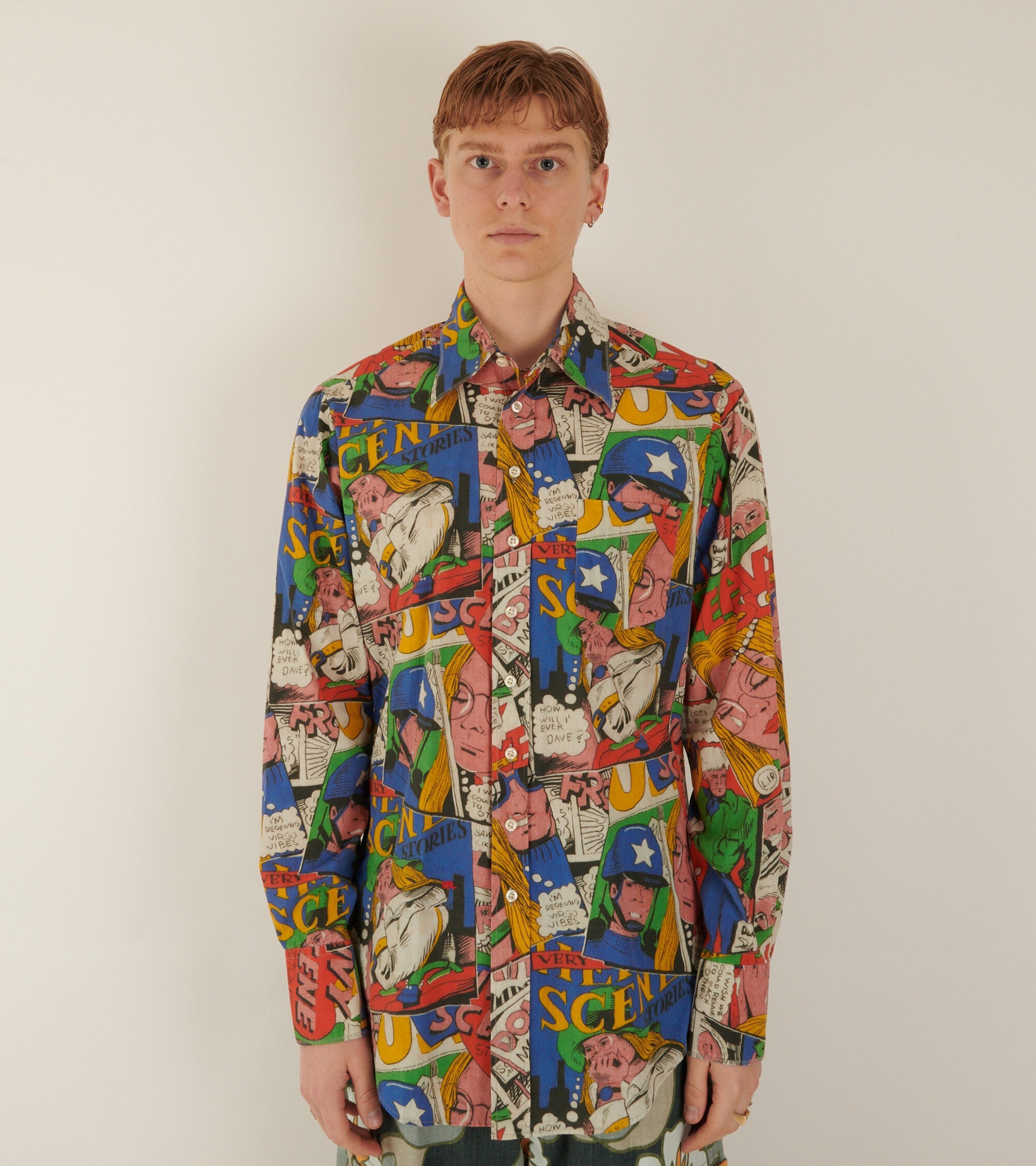 Printed Shirt Comic Book