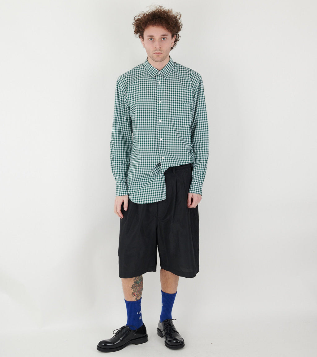 Check Shirt Dark Green/White
