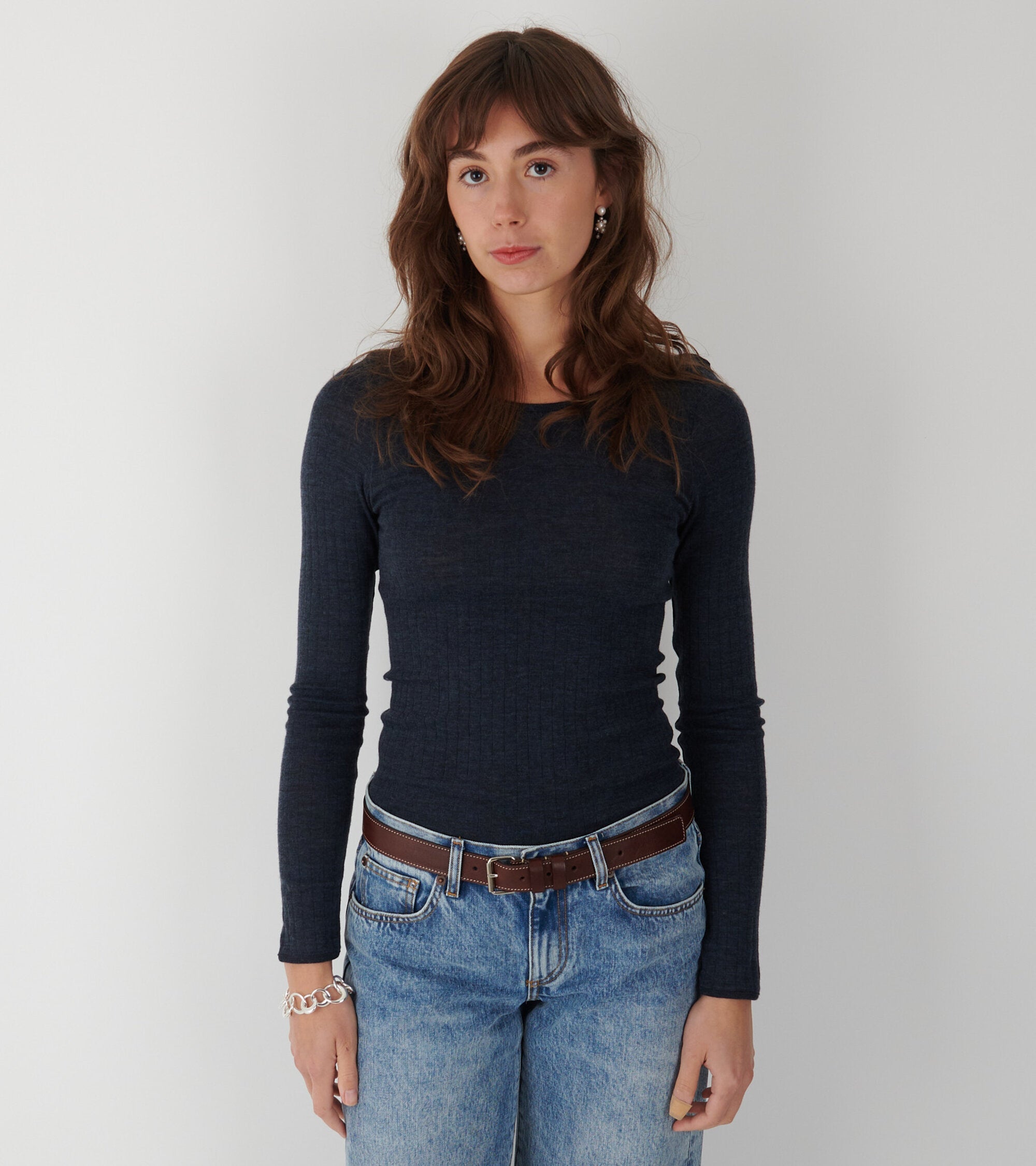 101 Wool Rib Navy