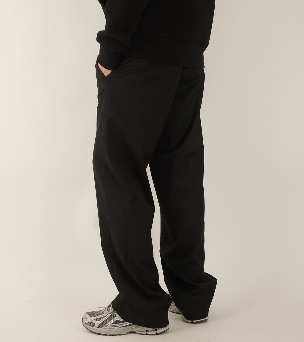 Wide Twist Trousers Black