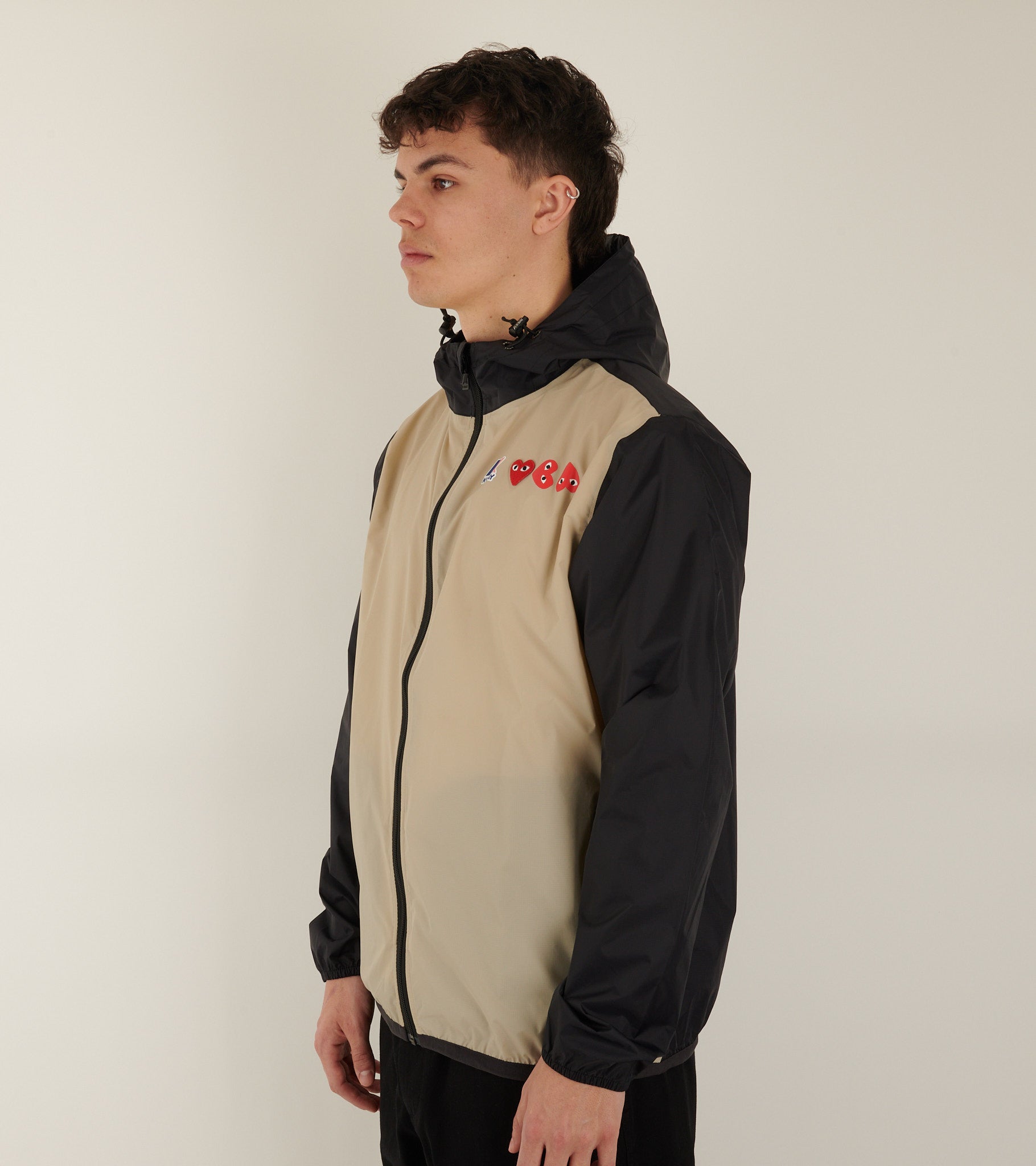K-WAY Packable 3 Jacket Black/Beige
