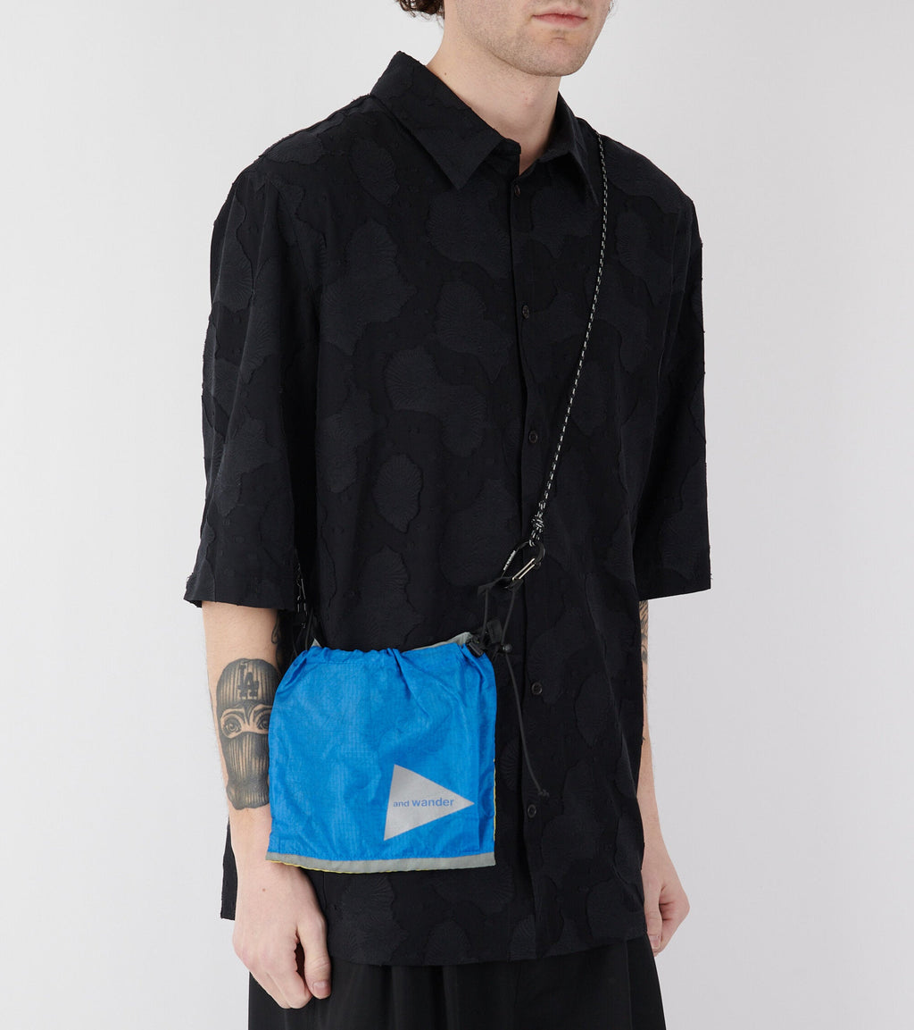 Nylon Sacoche Bag Blue/Yellow