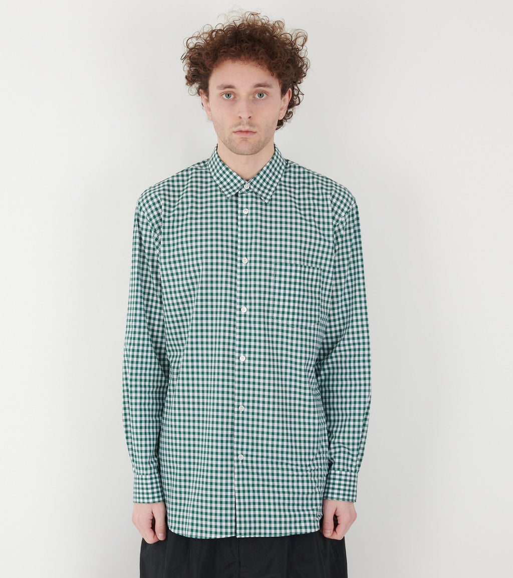 Check Shirt Dark Green/White