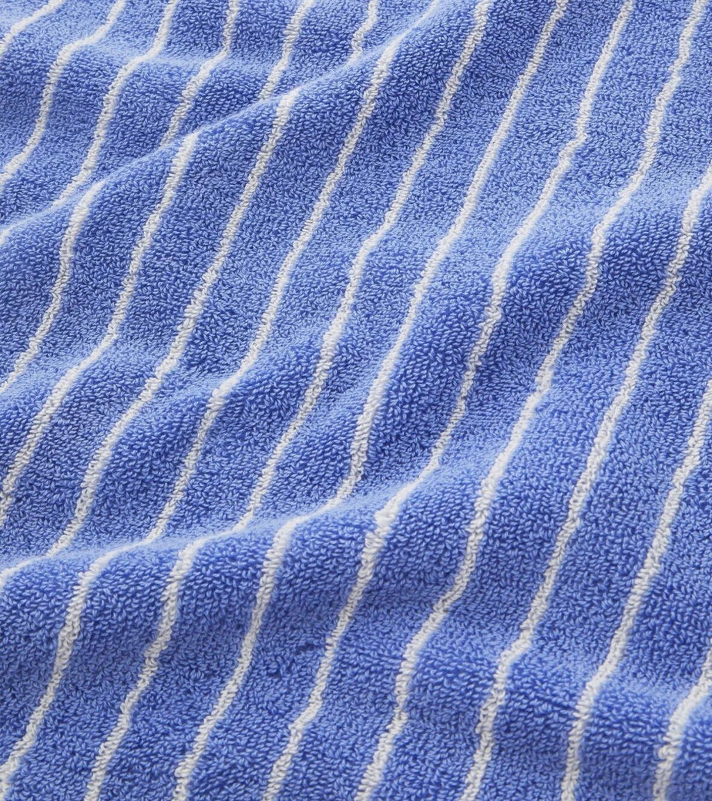 Guest Towel 30x50 Clear Blue Stripes