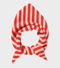Stripe Triangle Neckerchief Poppy/Oatmeal