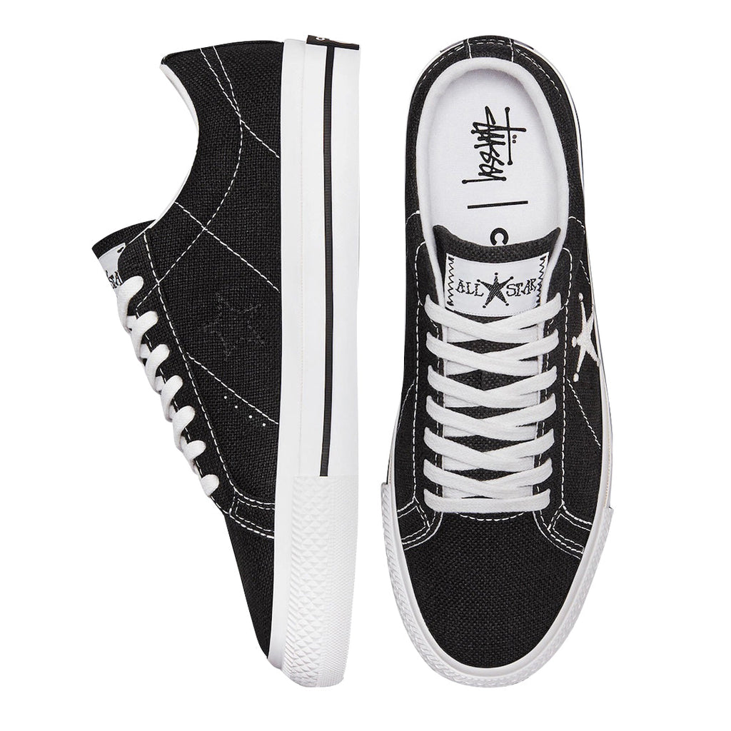 Stussy X Converse One Star Black