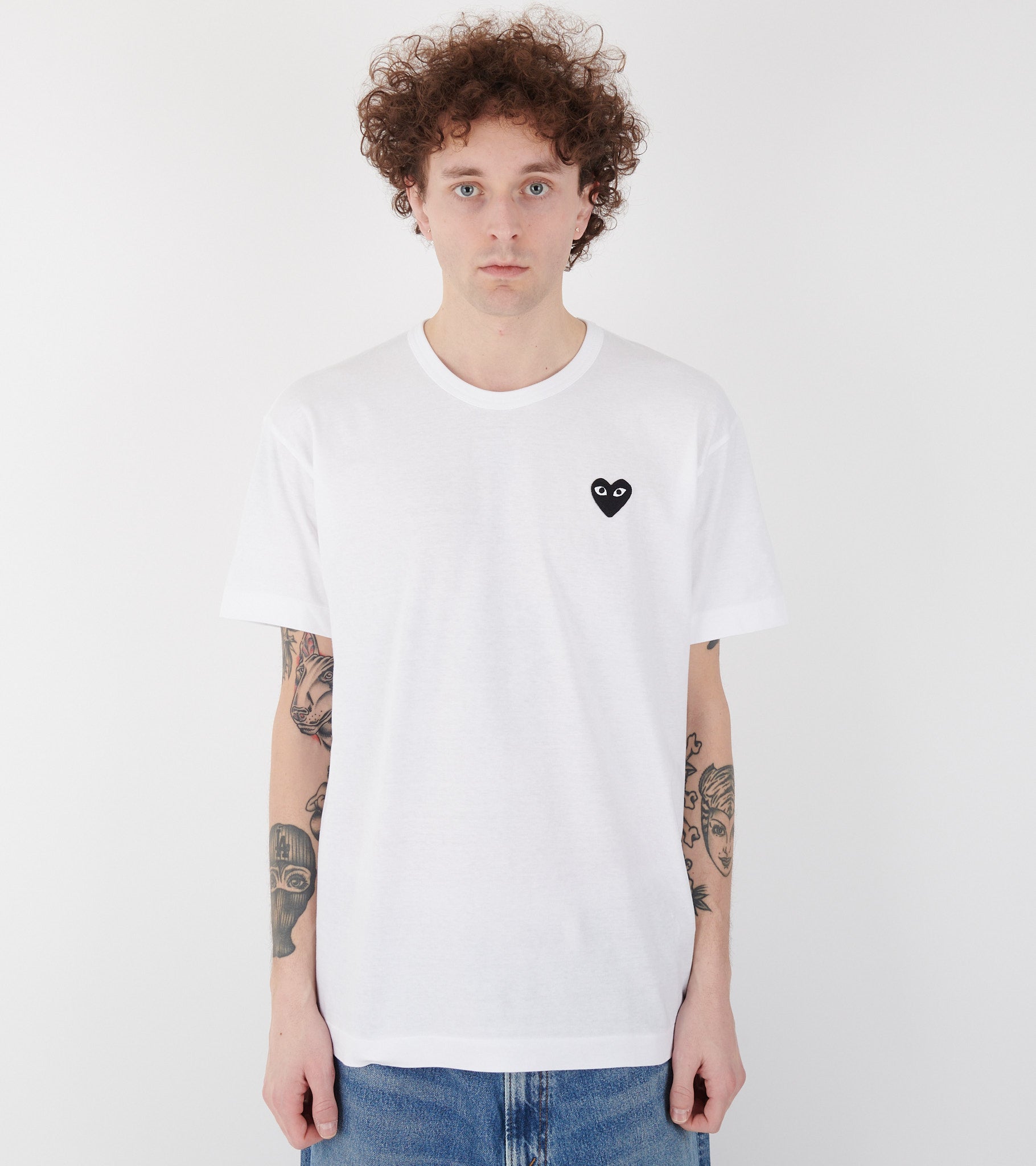 U Black Heart T-shirt White