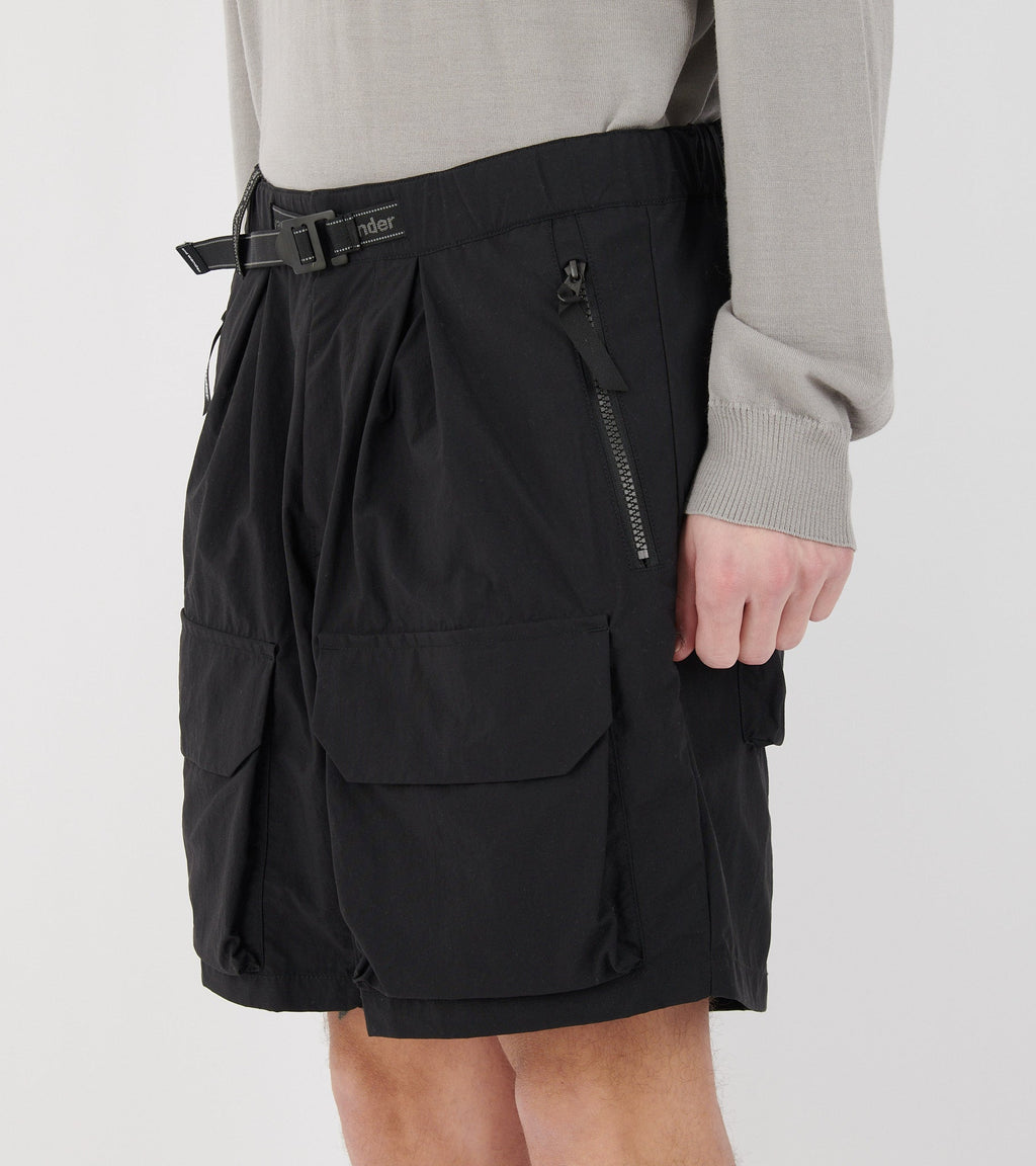Nylon Twill Shorts Black