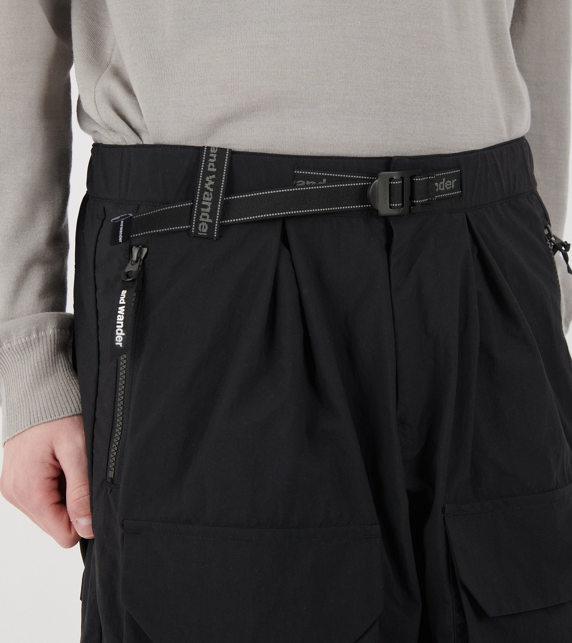 Nylon Twill Shorts Black