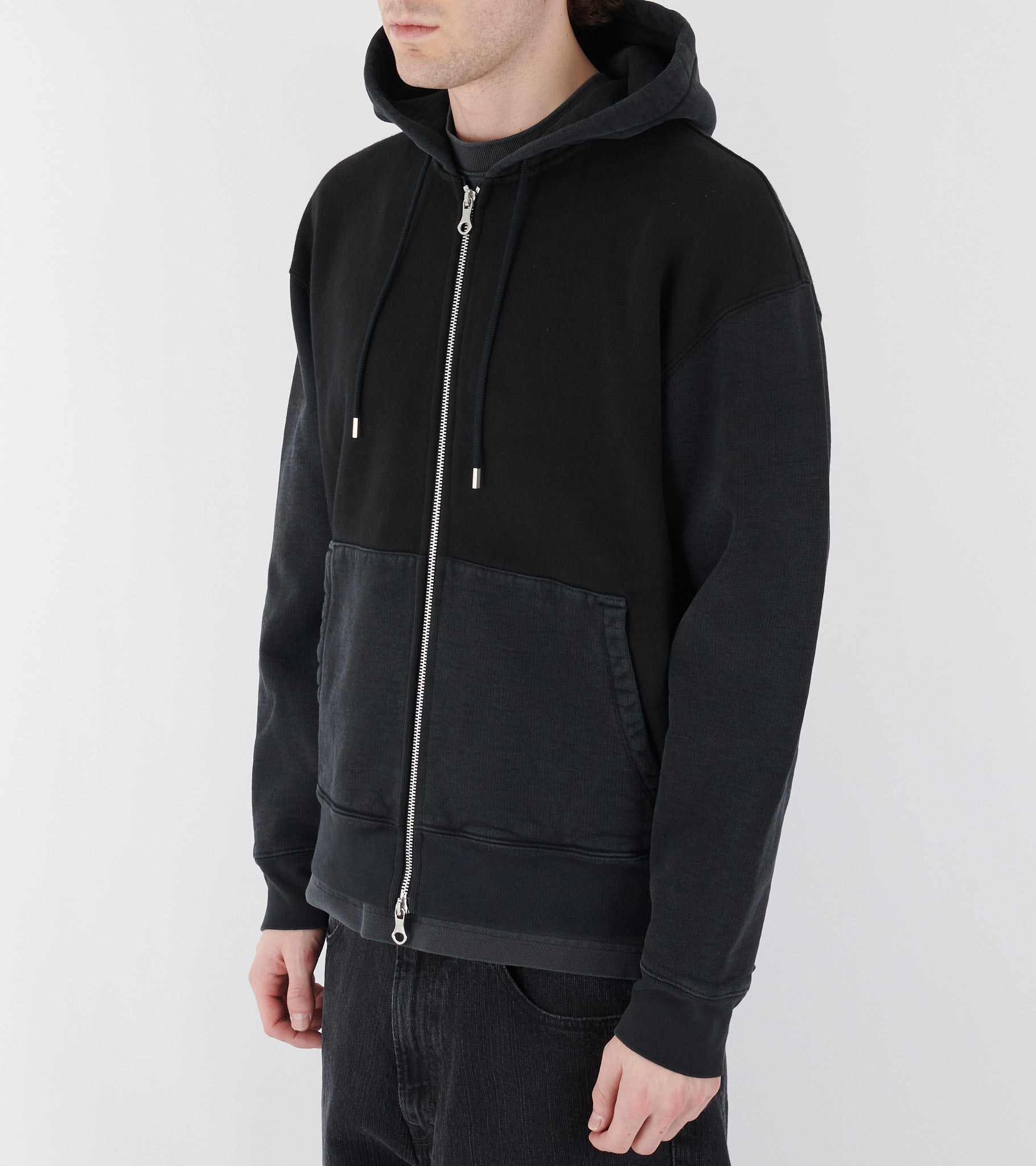 Rascal Hood Pigment Black Hefty Fleece