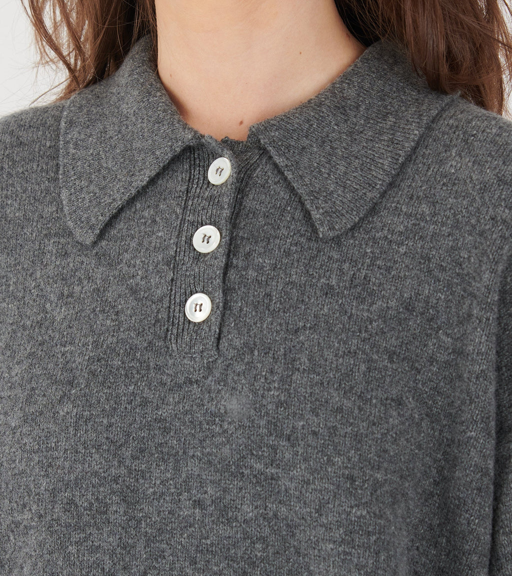 Edith Polo Shirt Derby Grey