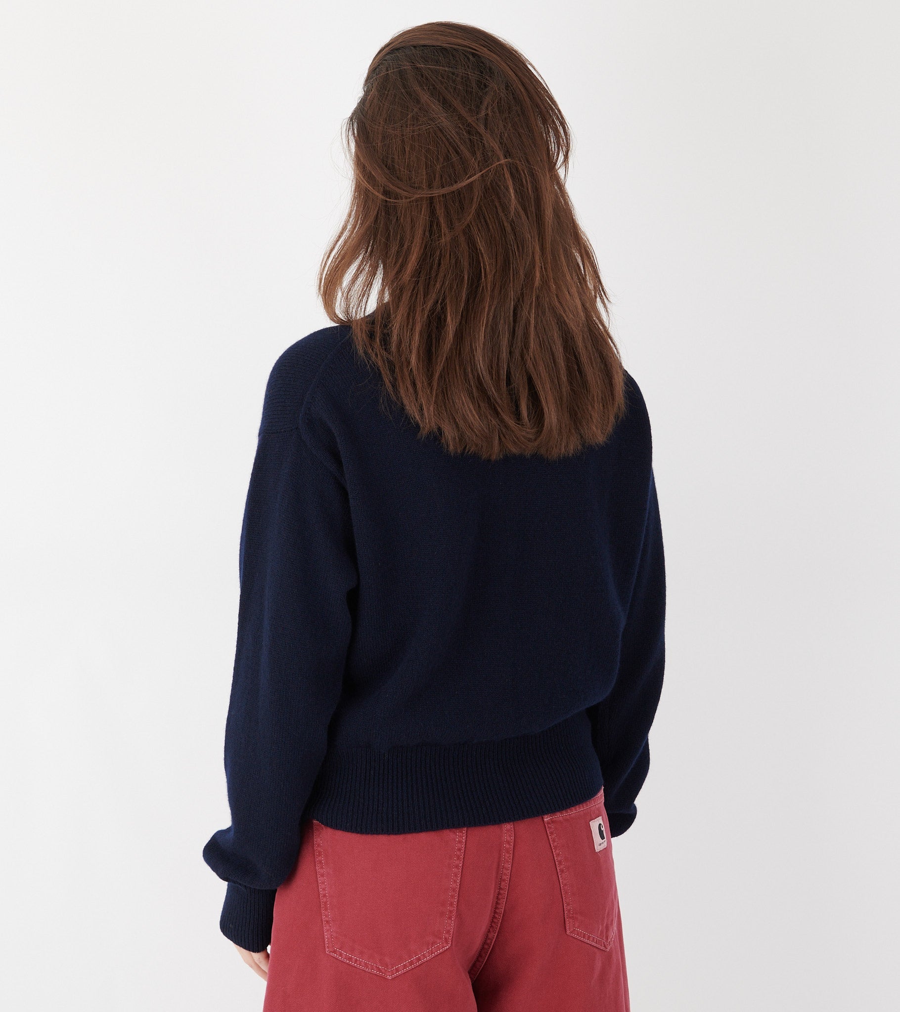 Ada Crewneck Cardigan Navy
