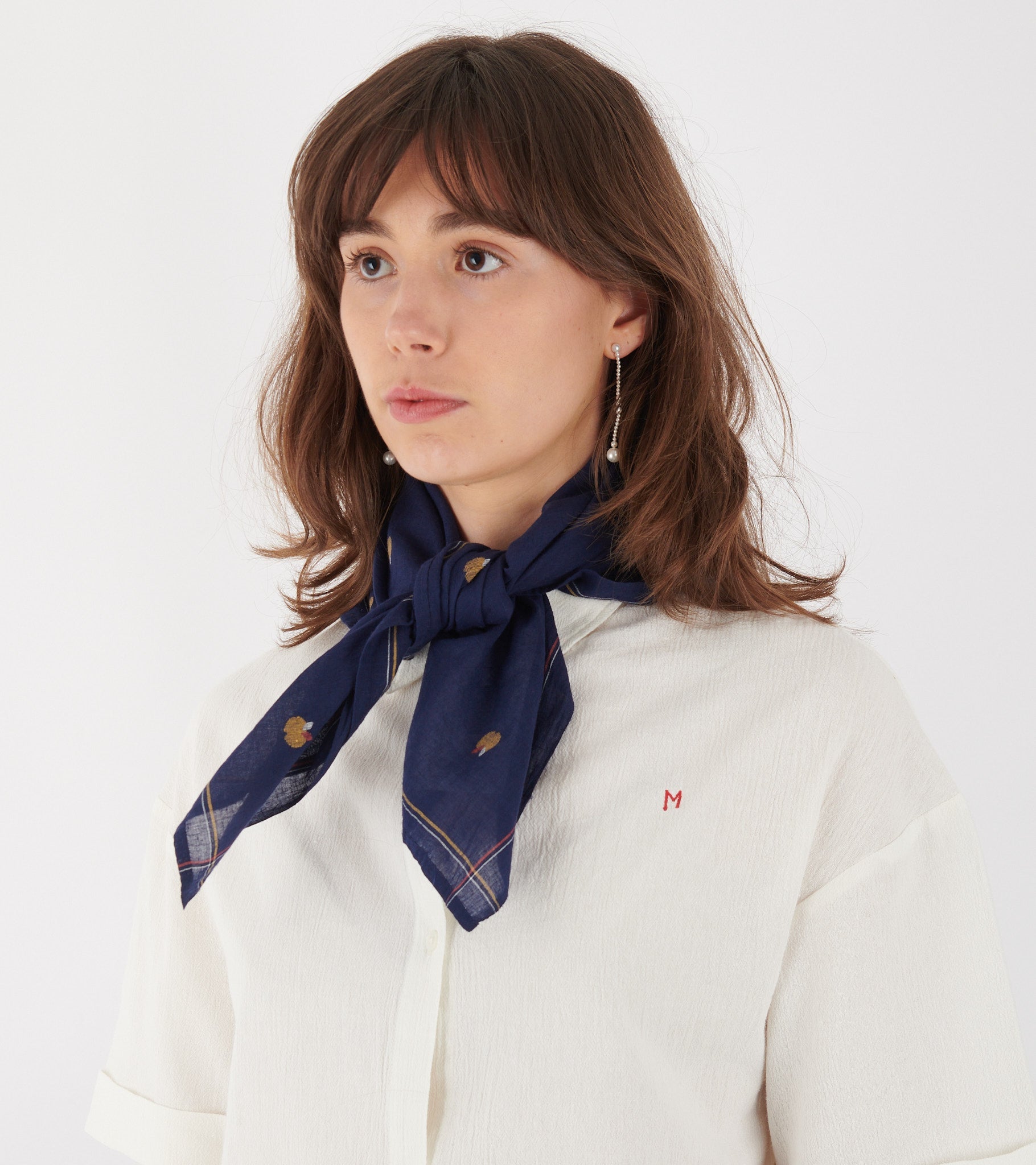 Scarf No. 656 Navy Blue