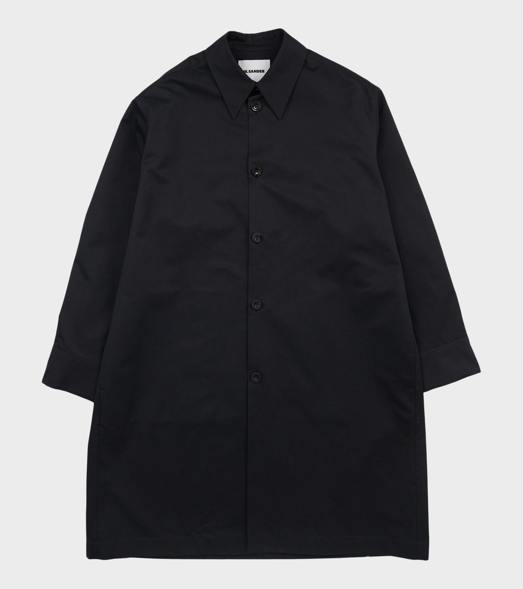 Silk Blend Coat Black