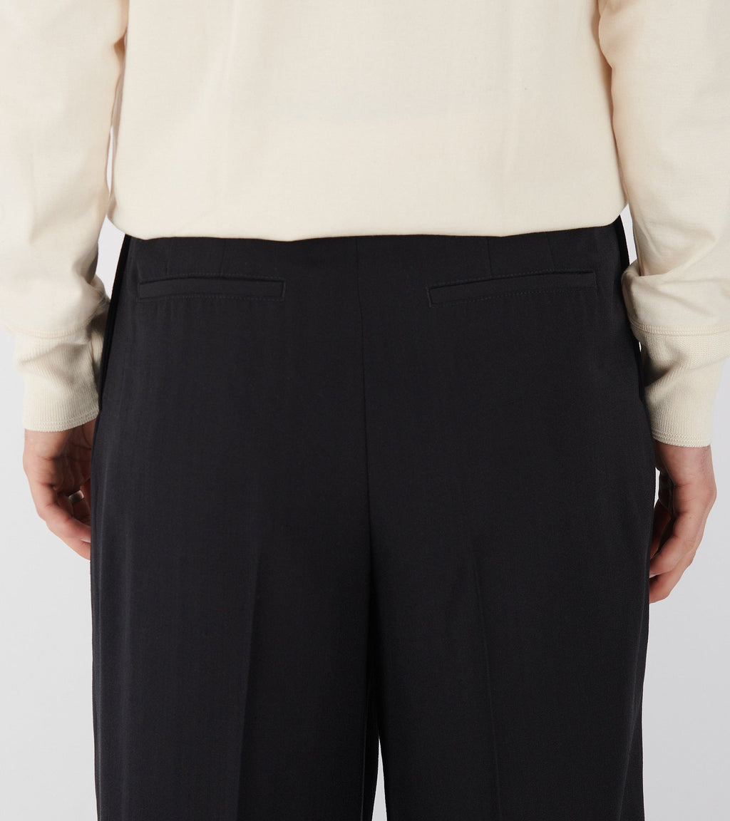 Heavy Wide Trousers Black
