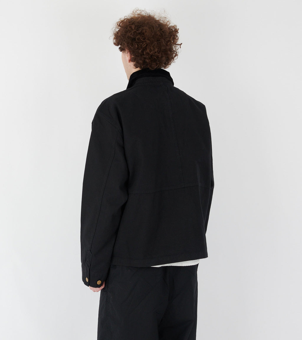 Cropped Chore Jacket Black