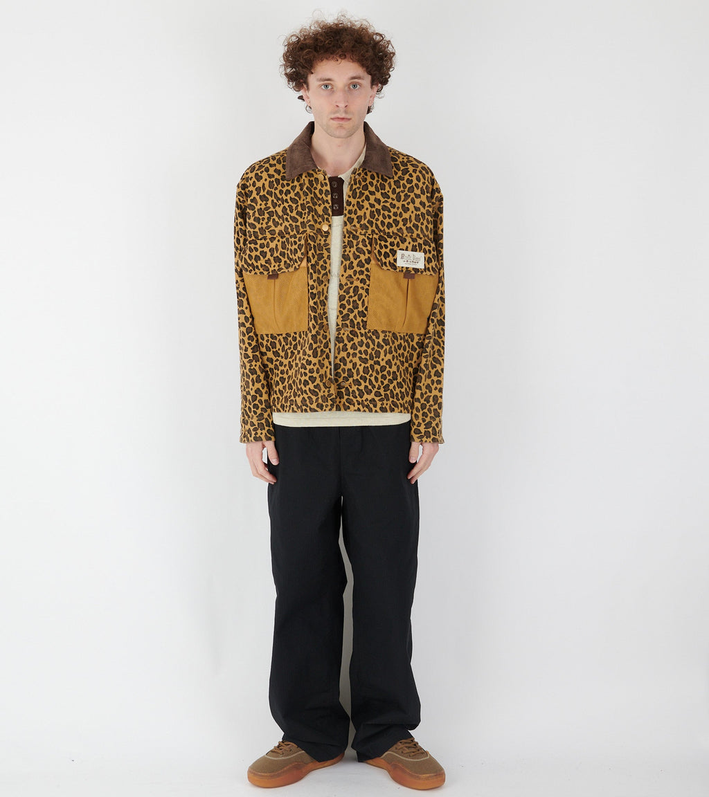 Cropped Chore Jacket Leopard