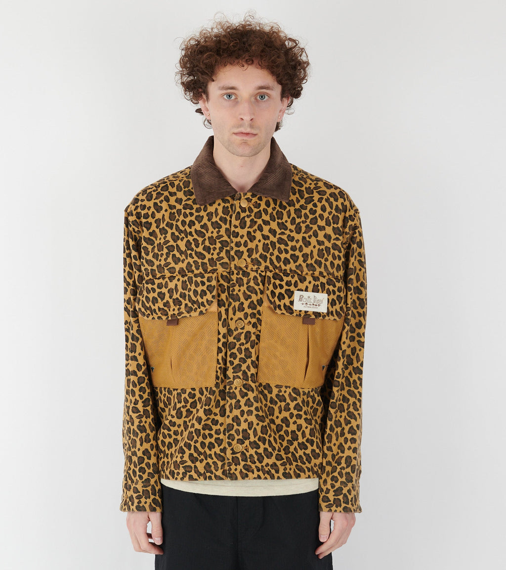 Cropped Chore Jacket Leopard