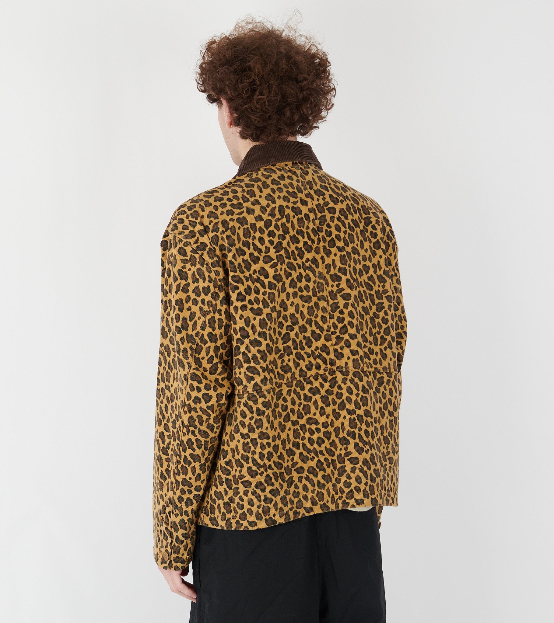 Cropped Chore Jacket Leopard