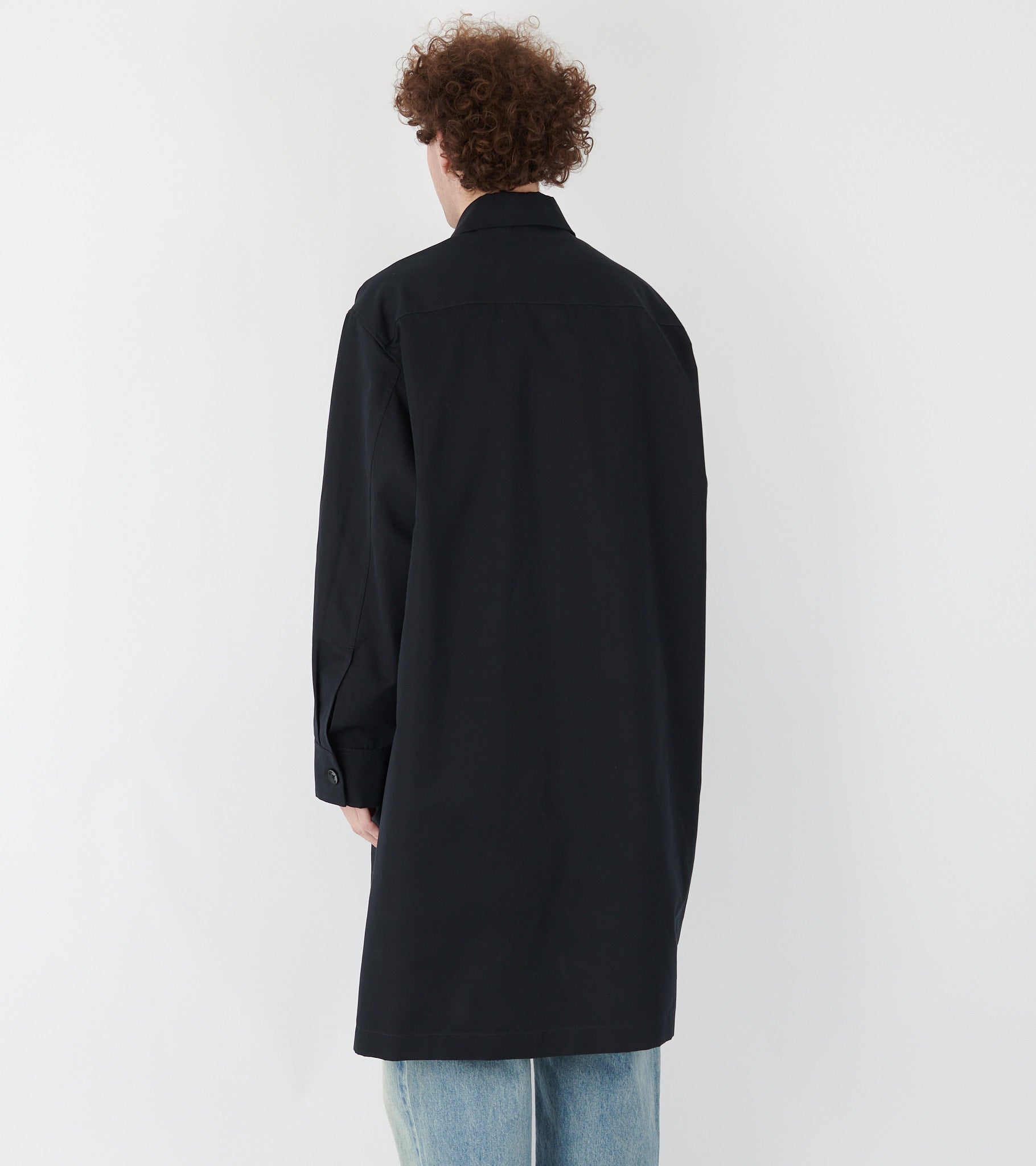 Silk Blend Coat Black