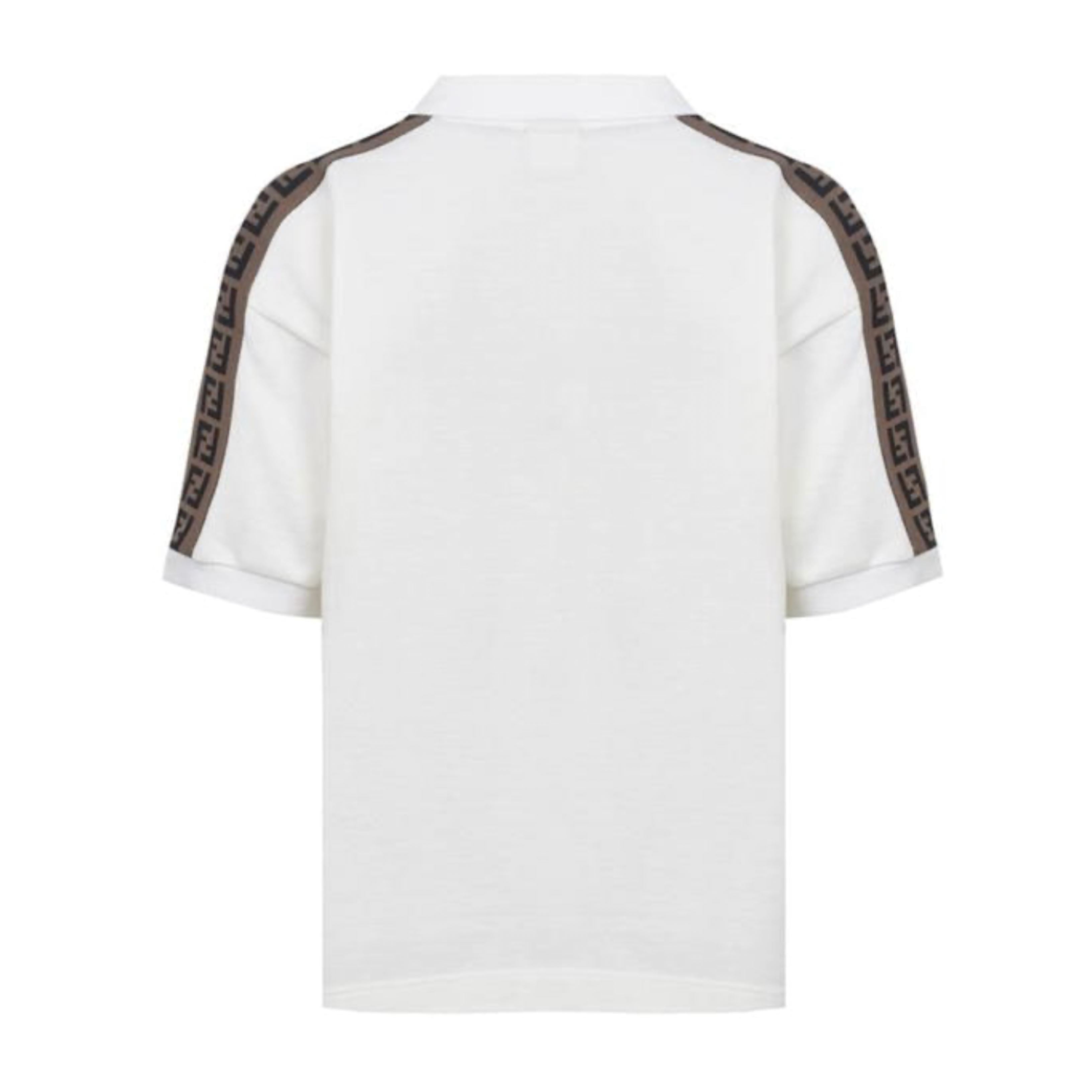 Kids Fendi FF Tape Polo Shirt