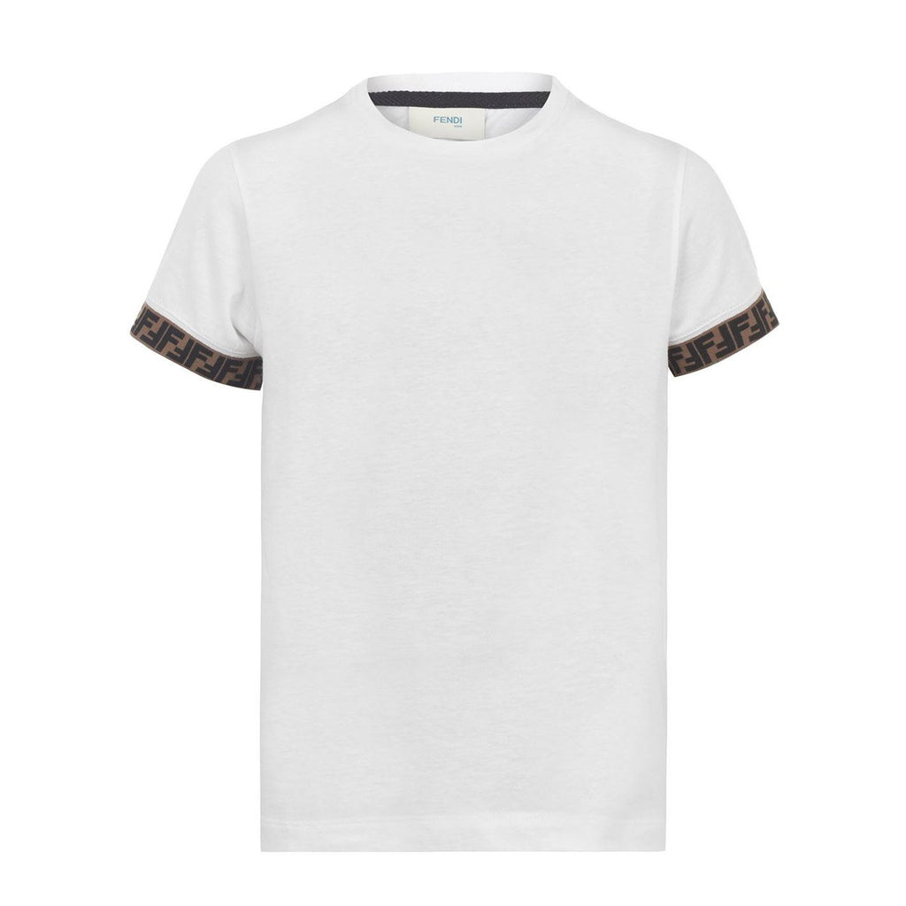 Kids Fendi FF Tape T-Shirt