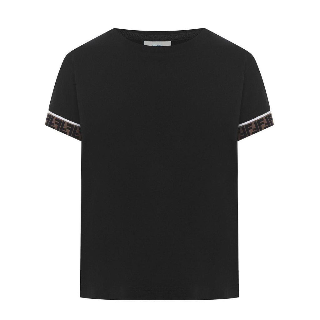 Kids Fendi FF Tape T-Shirt