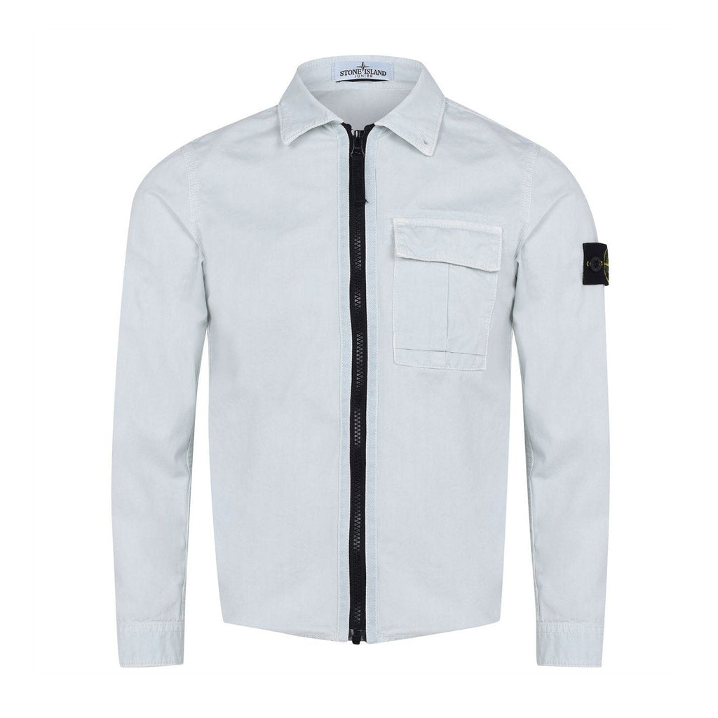 Stone Island Junior Pale Blue Overshirt
